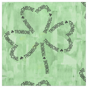 Trombone Tekst Shamrock Stof