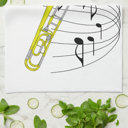 Trombone Theedoek (Gevouwen)