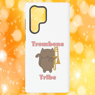 Trombone Tribe Kawaii Kat Roze Letters Samsung Galaxy Hoesje