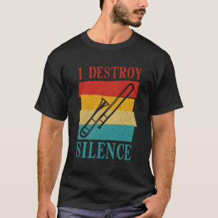 Trombone Trombonist Speler Marching Band Muzikant T-shirt