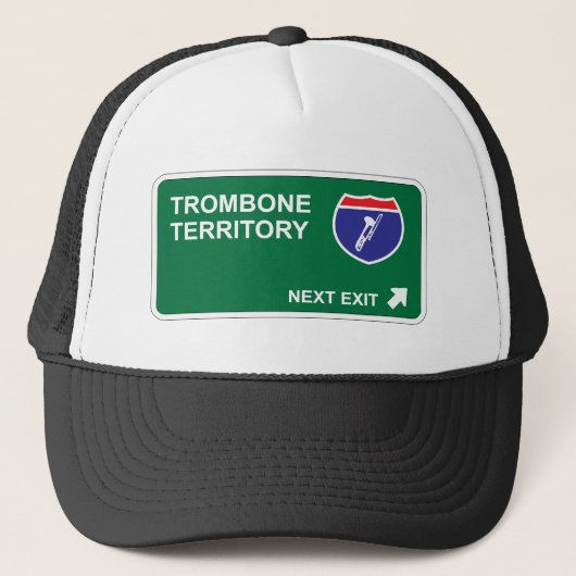 Trombone Volgende Afsluiten Trucker Pet (Voorkant)