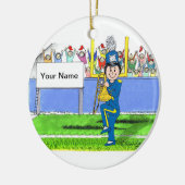 Trombone - Vrouw Keramisch Ornament (Links)