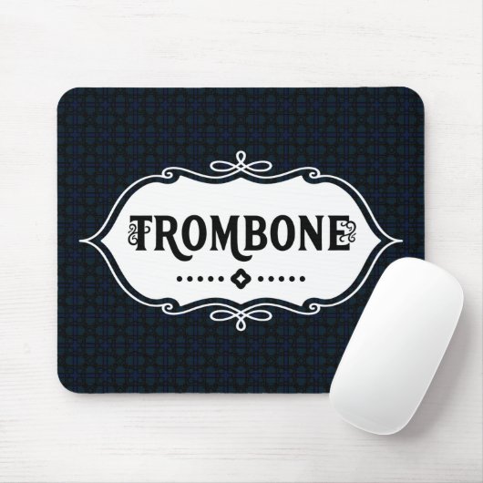 Trombone White Emblem Muismat (Met muis)