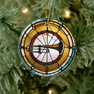 trombonemuziek keramisch ornament