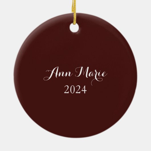 trombonemuziek keramisch ornament (Achterkant)