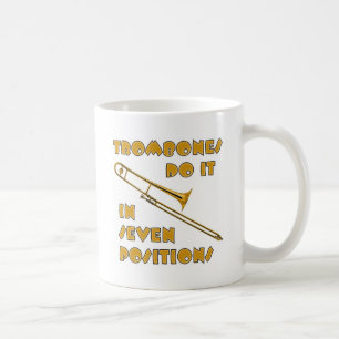 Trombonen doen het in 7 posities koffiemok