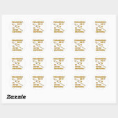 Trombonen doen het in 7 posities ronde sticker (Vel)
