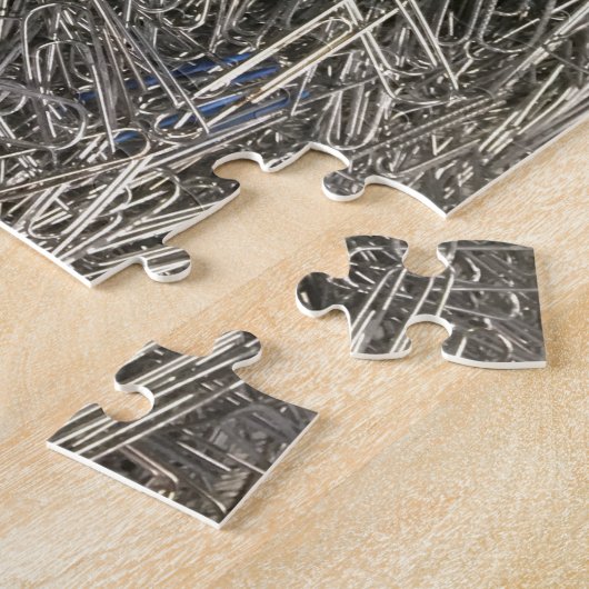 Trombones dans un puzzle de pile (Côté)