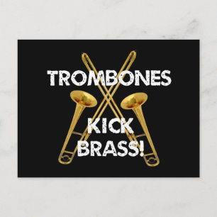Trombones Kick Brass. Briefkaart