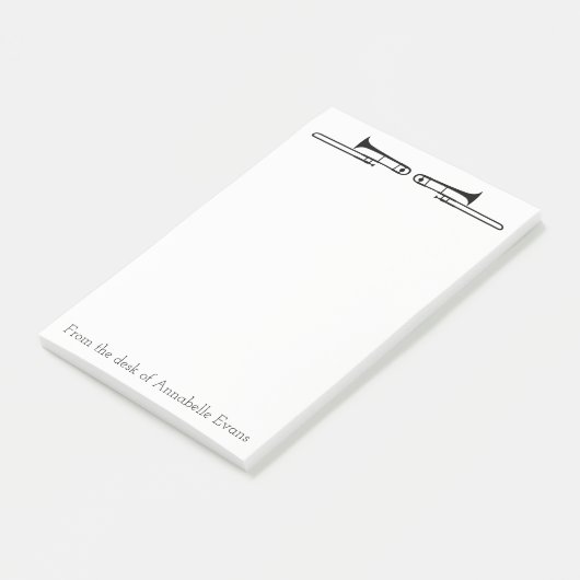 Trombones personaliseren post-it® notes (Schuin)