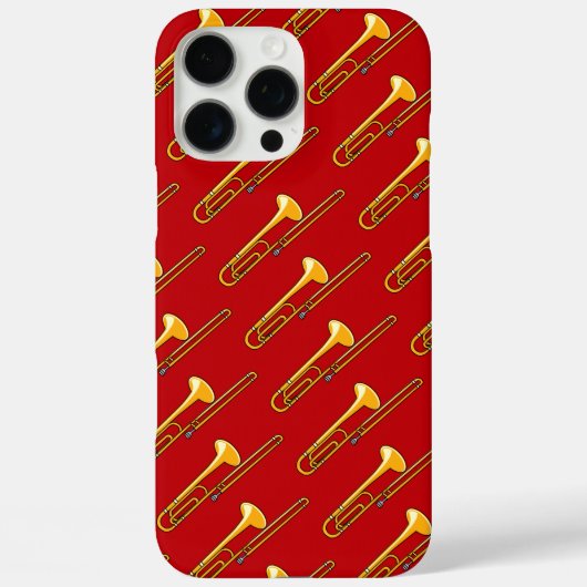 Trombonetekening Case-Mate iPhone Case (Achterkant)