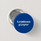 trombonist typografie Knop Ronde Button 3,2 Cm (Voorkant /achterkant)