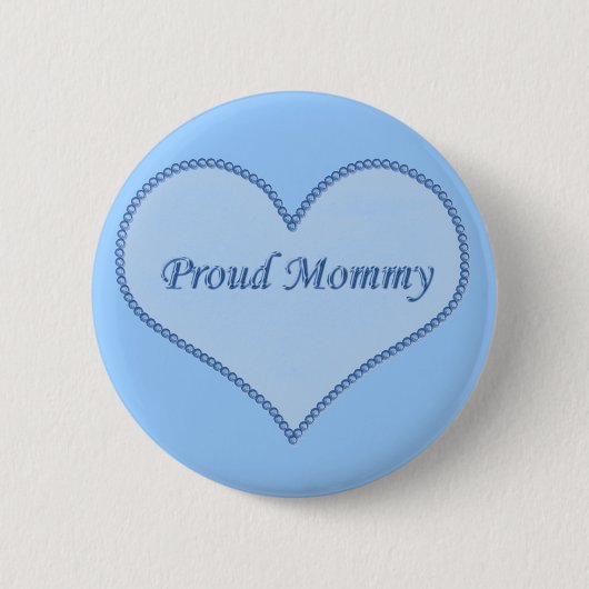 Trommel Button, blauw Ronde Button 5,7 Cm (Voorkant)