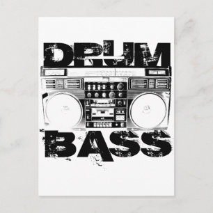 Trommel en Bass Briefkaart