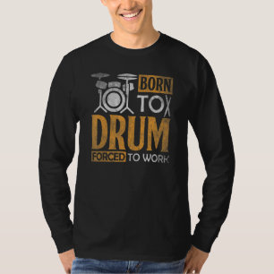 Trommel op T-shirt voor drummers Music Band 1