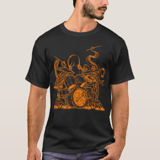 Trommelcadeaus Percussie Octopus Drummen Dr T-shirt