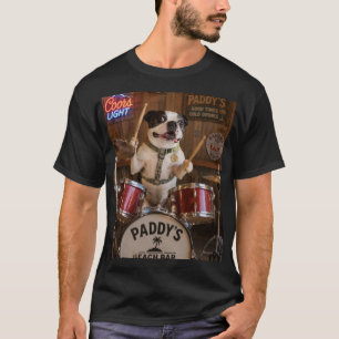 Trommelende Boston Terrier T-shirt