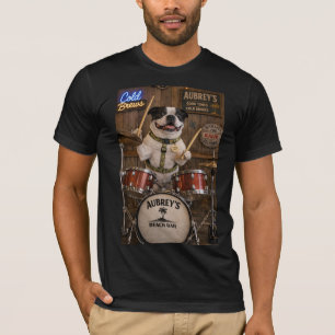Trommelende Boston Terrier T-shirt