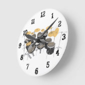 Trommelkit: Wandklok Ronde Klok (Hoek)