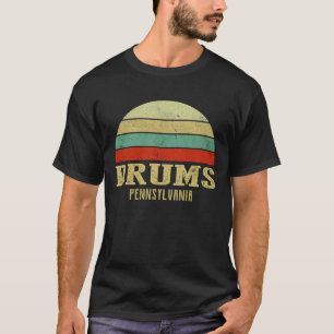 TROMMELS PENNSYLVANIA Vintage Retro Zonsondergang T-shirt