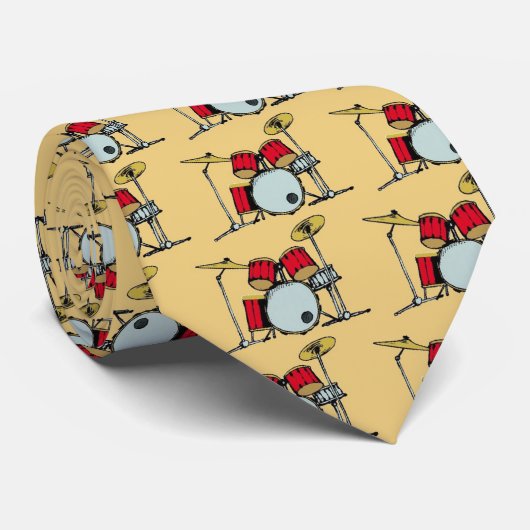 trommels, stropdas (Opgerold)