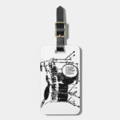 Trommelset Bagagelabel (Voorkant verticaal)