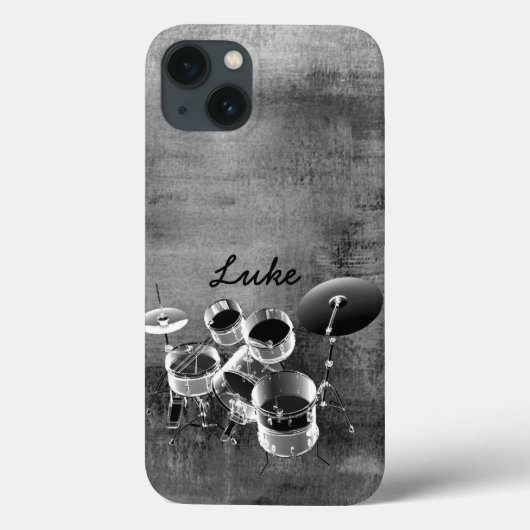 Trommelset / persoonlijke cadeautjes voor drummers Case-Mate iPhone case (Achterkant)