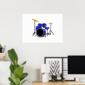 Trommelset Poster (Thuiskantoor)
