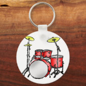 Trommelset Sleutelhanger (Voorkant)