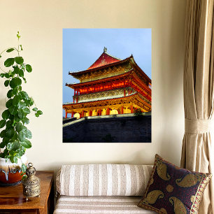 Trommeltoren van Xi'An Foto Afdruk