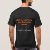 Trommelwerend psalm 66:1 t-shirt (Achterkant)
