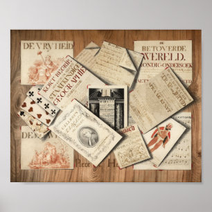 Trompe l’oeil   Piere De Hoop Poster