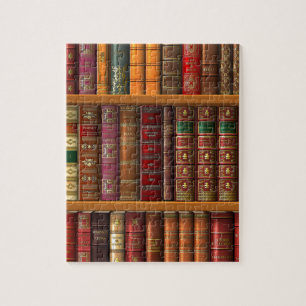 Trompe l'oeil "Franse bibliotheek" Legpuzzel