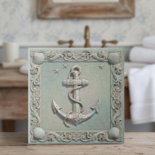 Trompe L'oeil Marine Life Anchor ID1190c Tegeltje