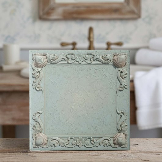 Trompe L'oeil Marine Life Shell Border 2 ID1190j Tegeltje