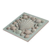 Trompe L'oeil Marine Life Shell Collection ID1190b Tegeltje (Zijkant)