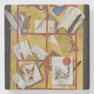 Trompe l'Oeil Stenen Onderzetter