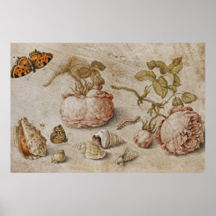 Trompe l'oeil still Life - Jan van Kessel the Elde Poster