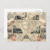 Trompe l'oeil van een kaart van Italië | P. Verbur (Voorkant / Achterkant)