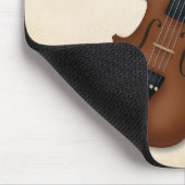 Trompe L'oeil Violin & Bow Elegant String Musician Muismat (Hoek)