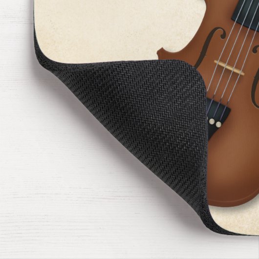 Trompe L'oeil Violin & Bow Elegant String Musician Muismat (Hoek)