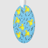 Trompet Chick Muzieknoten Ornament (voorkant)