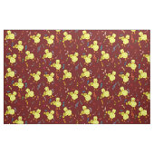 Trompet Chick Muzieknoten Stof (Fat Quarter)