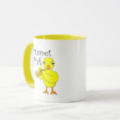 Trompet Chick Tekst Mok (Voorkant links)