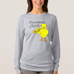 Trompet Chick Tekst T-shirt