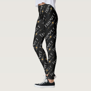 Trompet decoratieve lijn leggings