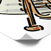 trompet- en tapemuziek poster (Hoek)