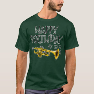 Trompet Gelukkige Verjaardag Trompettist Messing M T-shirt