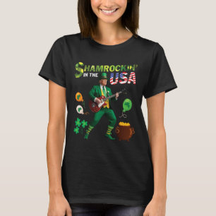 Trompet Gitaar spelen Shamrockin In De VS Heilige T-shirt