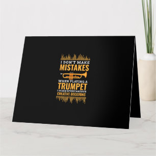 Trompet Grappige Muzikant Band Speler Trompettist Kaart
